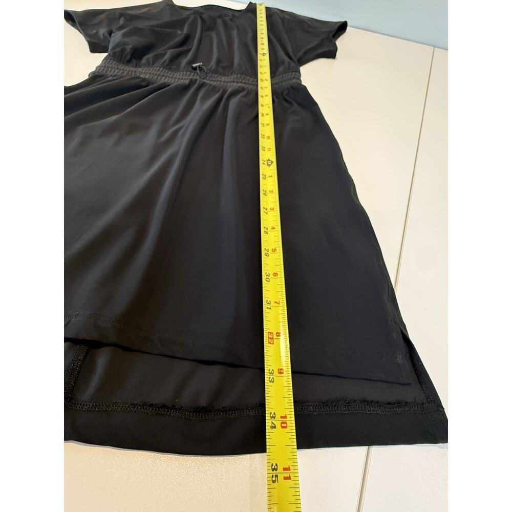Lululemon Women's Short Sleeve Throw It On Dress Black Size XS 0 2 Black UV - Picture 6 of 6